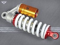 Амортизатор "Pitbike" (L=270 мм., d=10, d=10) 1000 lbs.(моно, подкачка, вынос. рез., рег. жёстк.) Mazepper