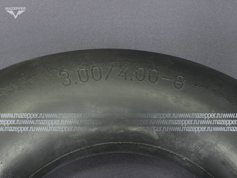 Камера мото  8" 3,00/4,00-8 "ПЕТРОШИНА" (вентиль TR13) прямой, обрезиненный Mazepper