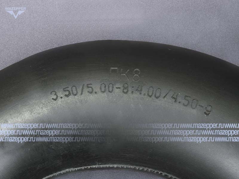 Камера мото  8" 3,50/5,00-8 (4,00/4,50-9) (ПК8) "ПЕТРОШИНА" (вентиль TR13) прямой, обрезиненный Mazepper