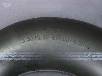 Камера мото  8" 3,50/5,00-8 (4,00/4,50-9) (ПК8) "ПЕТРОШИНА" (вентиль TR13) прямой, обрезиненный Mazepper