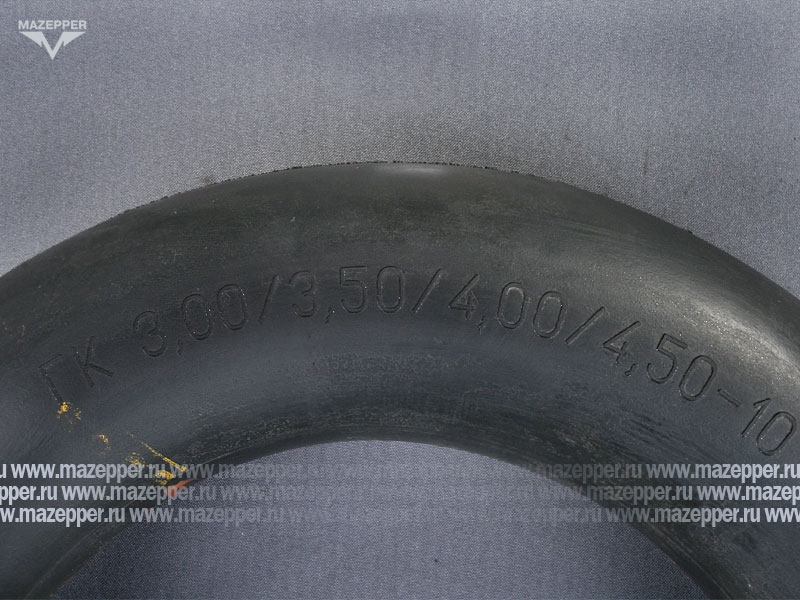 Камера мото 10" 3,00/3,50/4,00/4,50-10 "ПЕТРОШИНА" (вентиль JS87) металл, угловой Mazepper