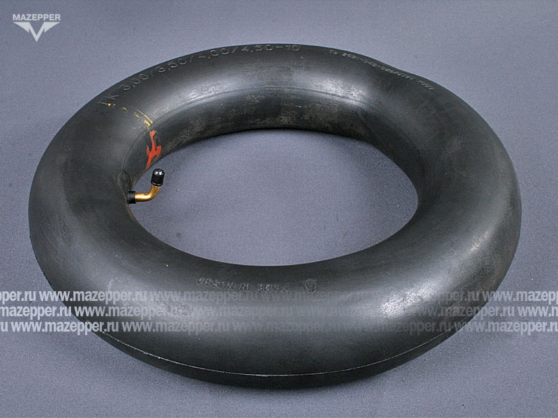 Камера мото 10" 3,00/3,50/4,00/4,50-10 "ПЕТРОШИНА" (вентиль JS87) металл, угловой Mazepper