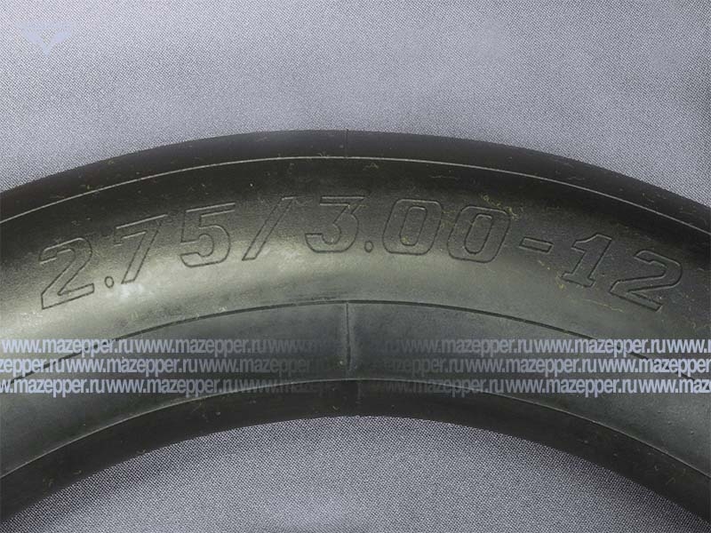 Камера мото 12" 2,75/3,00-12 "ПЕТРОШИНА" (вентиль JS87) металл, угловой Mazepper