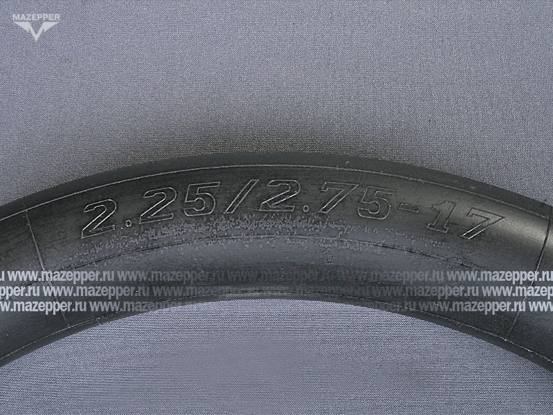 Камера мото 17" 2,25/2,75-17 "ПЕТРОШИНА" (вентиль TR4) прямой, резьбовой Mazepper