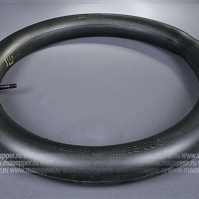 Камера мото 18" 3,00-18 "ПЕТРОШИНА" (вентиль TR13) прямой, обрезиненный Mazepper