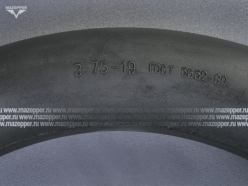 Камера мото 19" 3,75-19 "ПЕТРОШИНА" (вентиль TR13) прямой, обрезиненный Mazepper