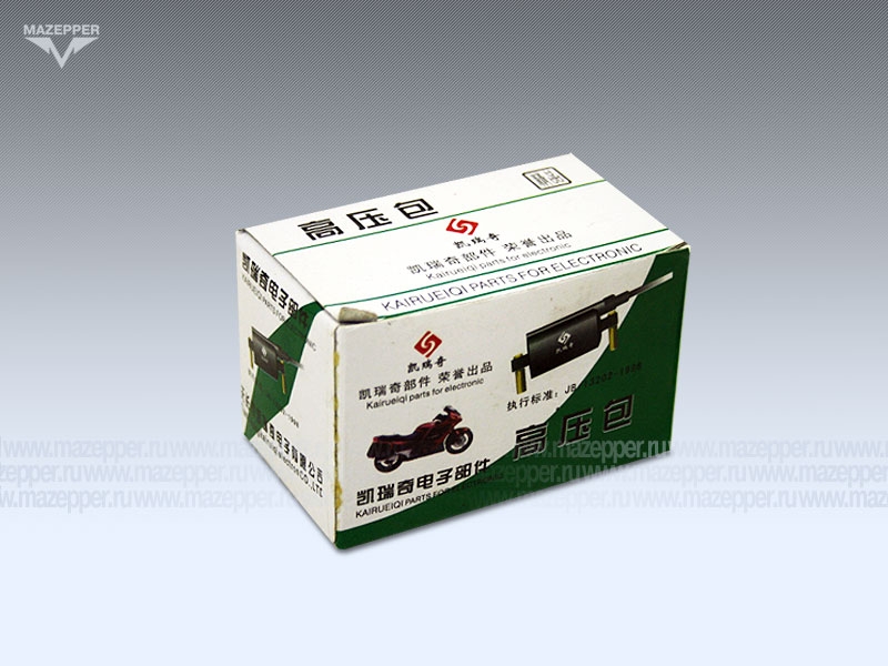 Катушка зажигания "Honling" (дв. 1E40QMB, 2T), "Yamaha Jog" (дв. 2T, 50) Китай Mazepper
