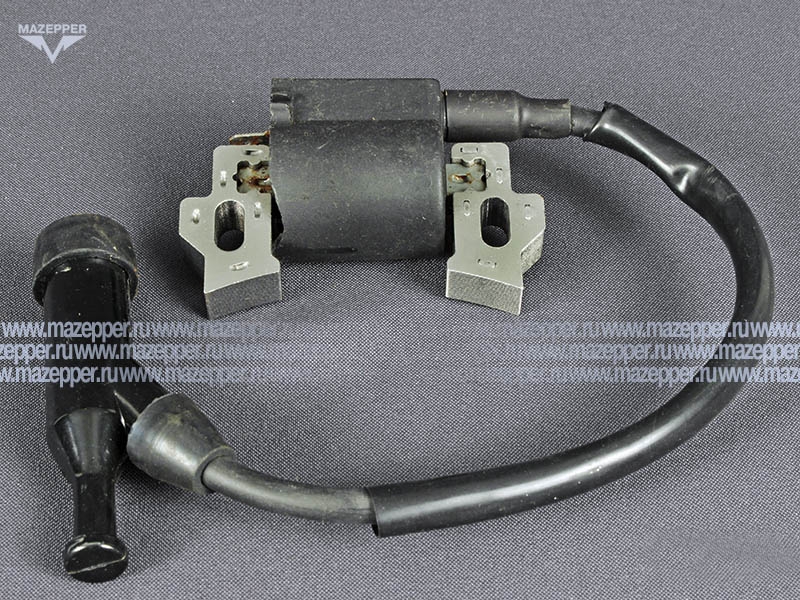 Катушка зажигания МБ (дв. "Lifan" 168F, 168F-2) в сб. (с колпачком 45°) Mazepper