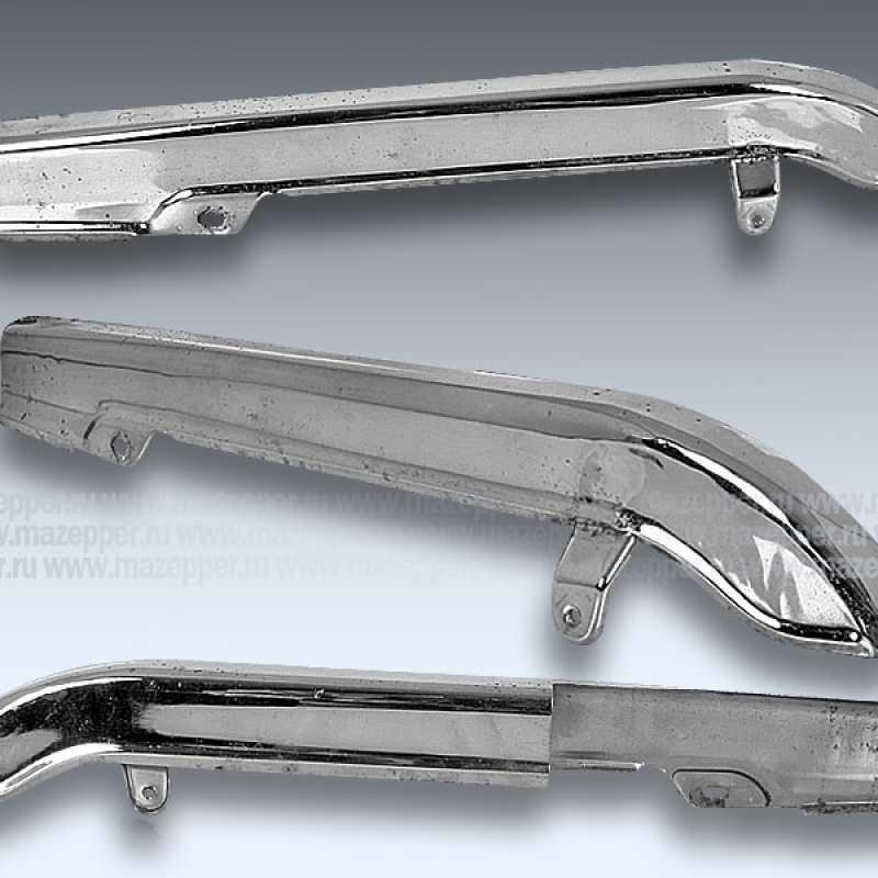 Кожух "Guowei" 125-3, 150-3 цепи привода заднего колеса (защитный) хром. Mazepper