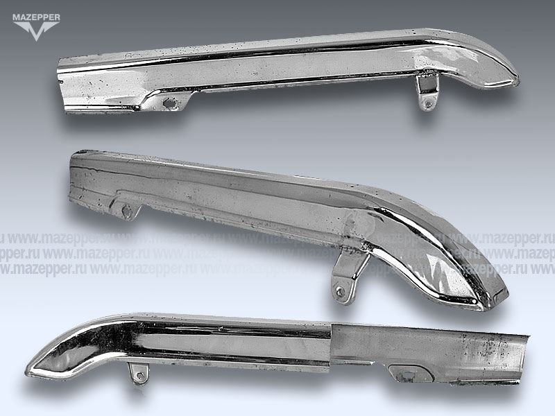 Кожух "Guowei" 125-3, 150-3 цепи привода заднего колеса (защитный) хром. Mazepper
