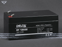 Аккумулятор 12V  3,2Ah (DT12032) "DELTA" (AGM VRLA) 135х67х61 (электромашины, ИБП) Mazepper