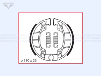 Колодки тормозные бар. тормоза "Honling" (диск 12"), "Honda Lead" 110х25 мм. (2 шт.) Китай Mazepper