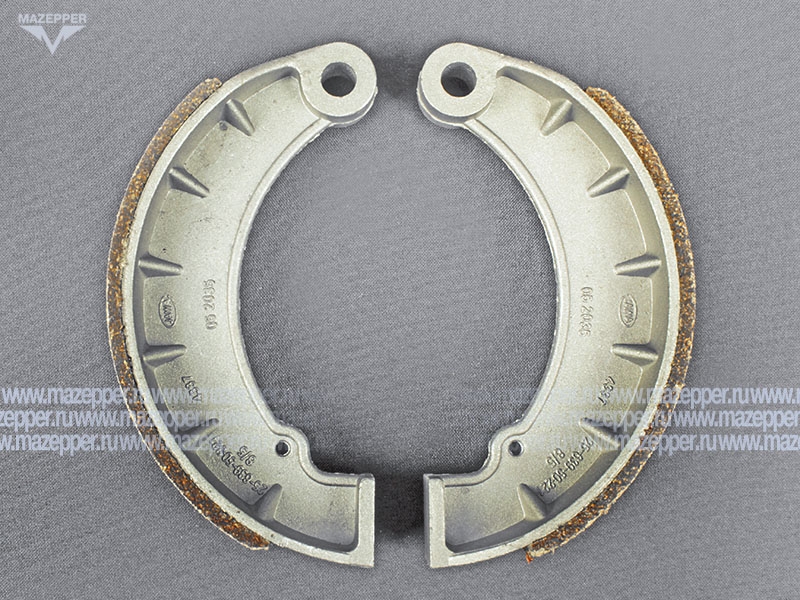 Колодки тормозные бар. тормоза "Ява" (160х32 мм.) передние (2 шт.) Китай Mazepper