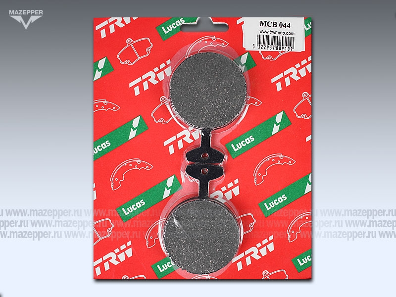 Колодки тормозные диск. тормоза "TRW" MCB  44 (2 шт.) Mazepper