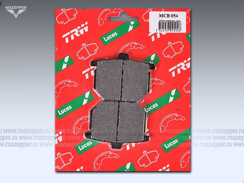 Колодки тормозные диск. тормоза "TRW" MCB  54 (2 шт.) Mazepper
