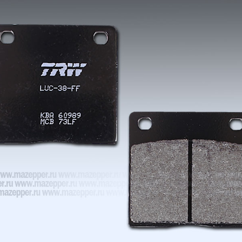 Колодки тормозные диск. тормоза "TRW" MCB  73 LF (2 шт.) Mazepper