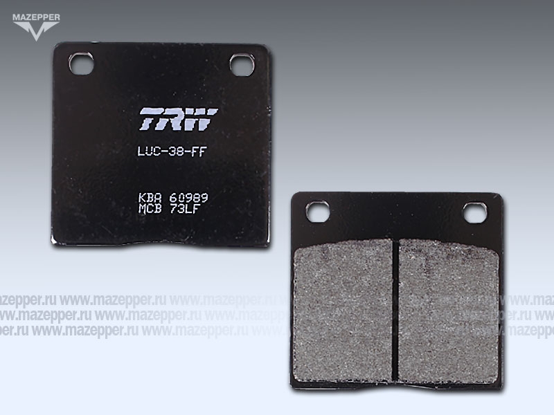 Колодки тормозные диск. тормоза "TRW" MCB  73 LF (2 шт.) Mazepper
