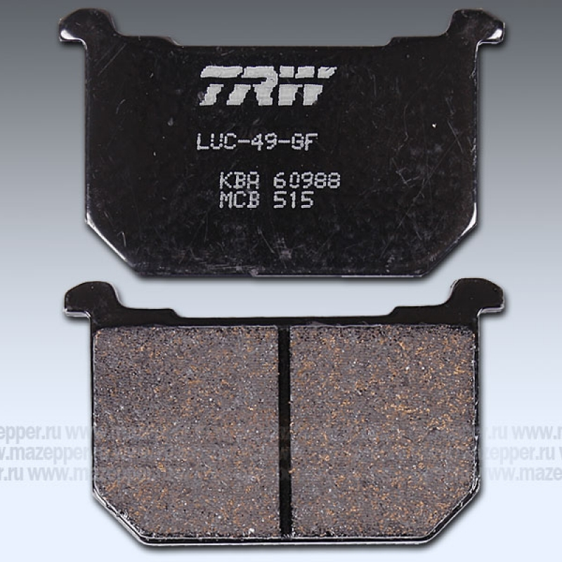Колодки тормозные диск. тормоза "TRW" MCB 515 (2 шт.) Mazepper