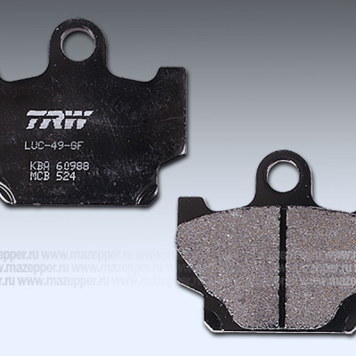 Колодки тормозные диск. тормоза "TRW" MCB 524 (2 шт.) Mazepper