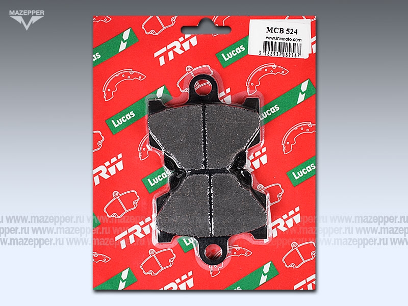 Колодки тормозные диск. тормоза "TRW" MCB 524 (2 шт.) Mazepper