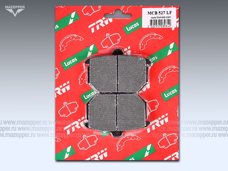Колодки тормозные диск. тормоза "TRW" MCB 527 LF (2 шт.) Mazepper