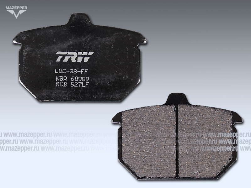 Колодки тормозные диск. тормоза "TRW" MCB 527 LF (2 шт.) Mazepper