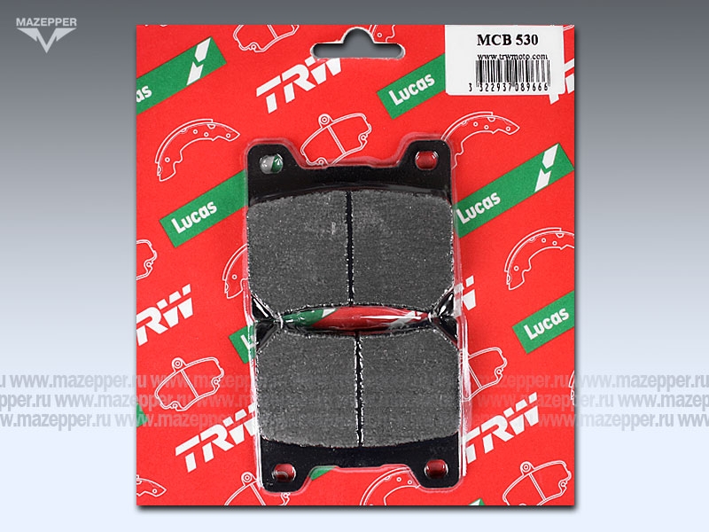 Колодки тормозные диск. тормоза "TRW" MCB 530 (2 шт.) Mazepper
