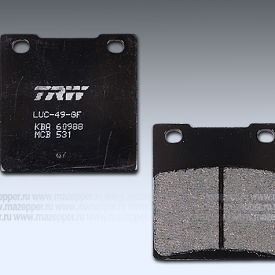 Колодки тормозные диск. тормоза "TRW" MCB 531 (2 шт.) Mazepper