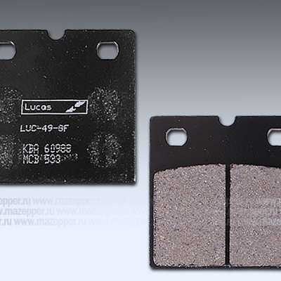 Колодки тормозные диск. тормоза "TRW" MCB 533 (2 шт.) Mazepper