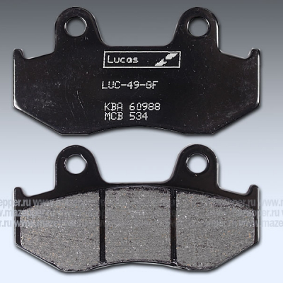 Колодки тормозные диск. тормоза "TRW" MCB 534 (2 шт.) Mazepper