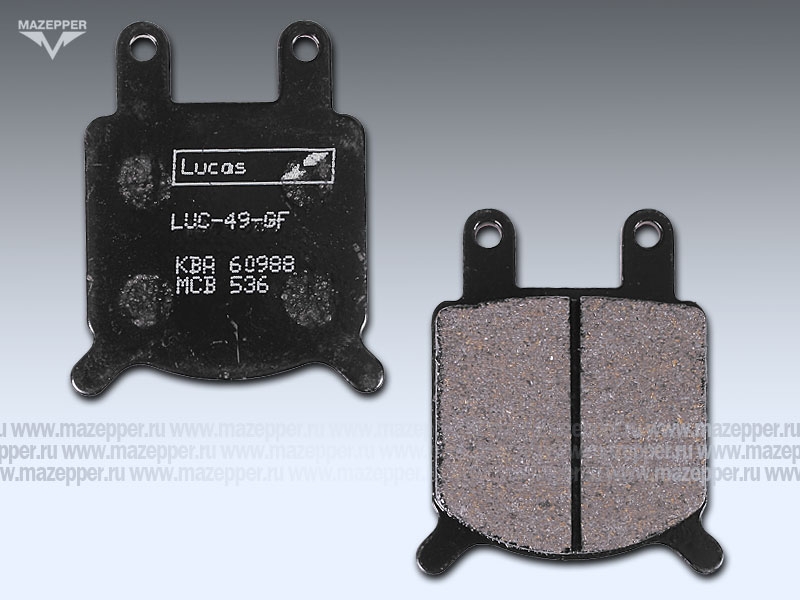 Колодки тормозные диск. тормоза "TRW" MCB 536 (2 шт.) Mazepper