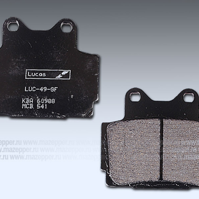 Колодки тормозные диск. тормоза "TRW" MCB 541 (2 шт.) Mazepper