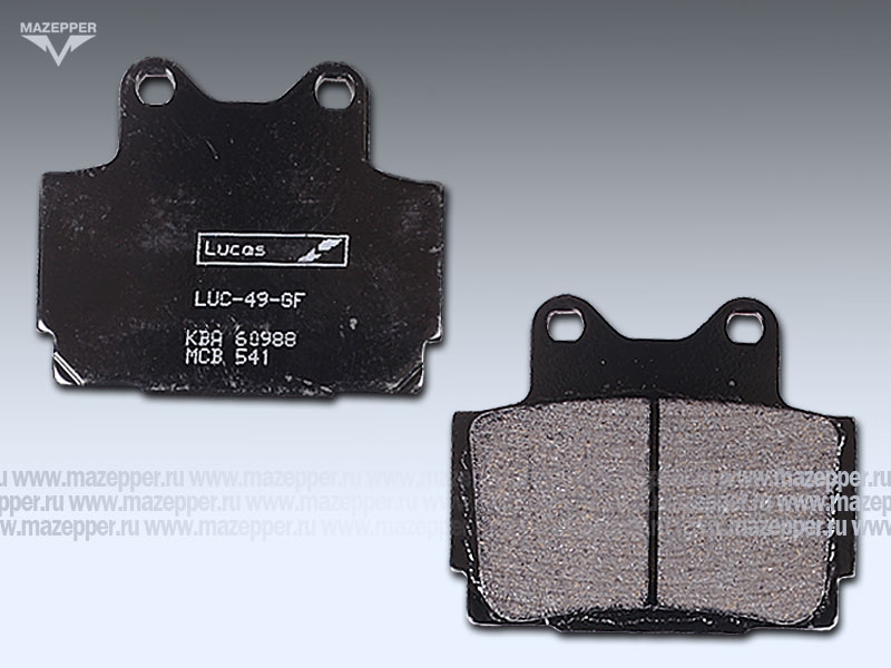 Колодки тормозные диск. тормоза "TRW" MCB 541 (2 шт.) Mazepper