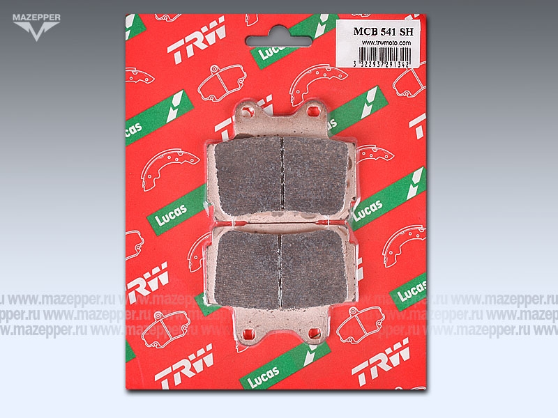 Колодки тормозные диск. тормоза "TRW" MCB 541 SH (2 шт.) Mazepper