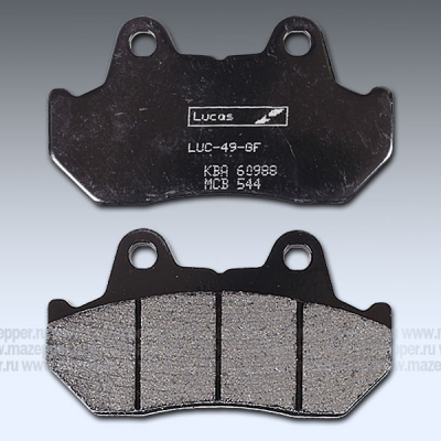 Колодки тормозные диск. тормоза "TRW" MCB 544 (2 шт.) Mazepper