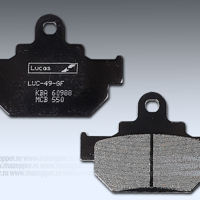 Колодки тормозные диск. тормоза "TRW" MCB 550 (2 шт.) Mazepper
