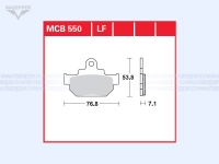 Колодки тормозные диск. тормоза "TRW" MCB 550 (2 шт.) Mazepper