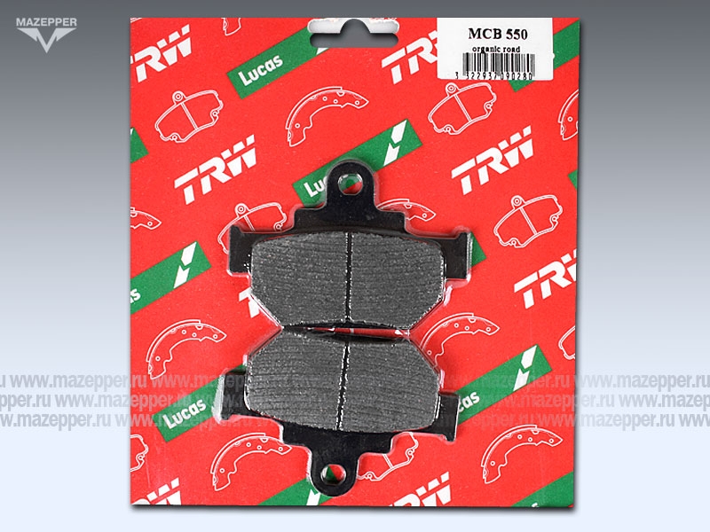 Колодки тормозные диск. тормоза "TRW" MCB 550 (2 шт.) Mazepper