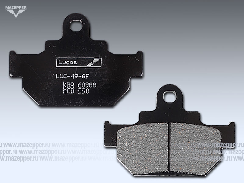 Колодки тормозные диск. тормоза "TRW" MCB 550 (2 шт.) Mazepper