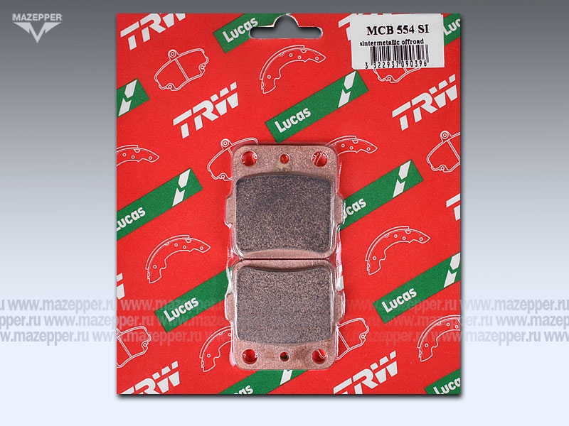 Колодки тормозные диск. тормоза "TRW" MCB 554 SI (2 шт.) Mazepper