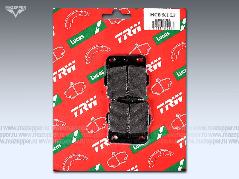 Колодки тормозные диск. тормоза "TRW" MCB 561 LF (2 шт.) Mazepper