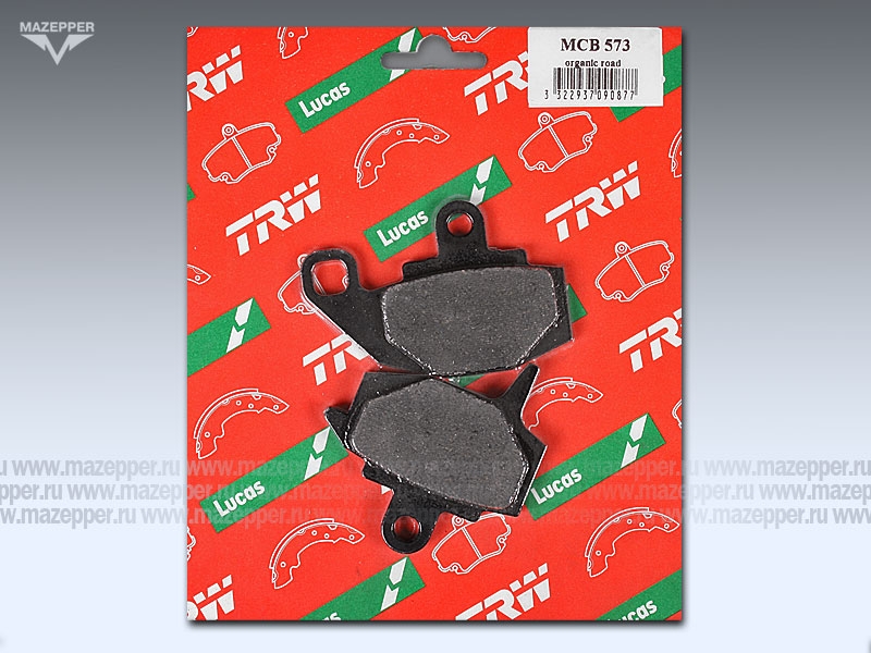 Колодки тормозные диск. тормоза "TRW" MCB 573 (2 шт.) Mazepper