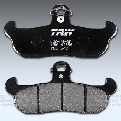 Колодки тормозные диск. тормоза "TRW" MCB 579 (2 шт.) Mazepper