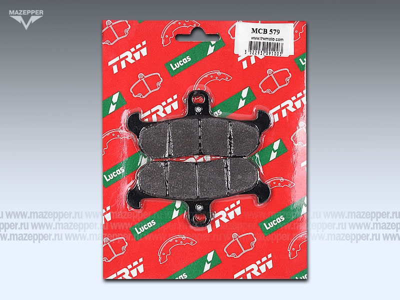 Колодки тормозные диск. тормоза "TRW" MCB 579 (2 шт.) Mazepper