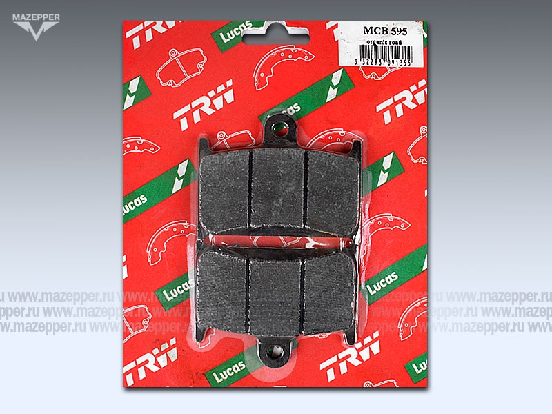 Колодки тормозные диск. тормоза "TRW" MCB 595 (2 шт.) Mazepper