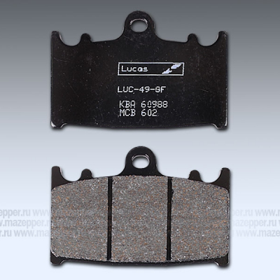 Колодки тормозные диск. тормоза "TRW" MCB 602 (2 шт.) Mazepper