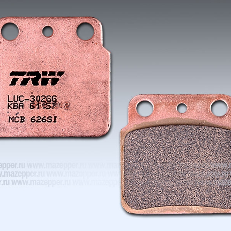 Колодки тормозные диск. тормоза "TRW" MCB 626 SI (2 шт.) Mazepper