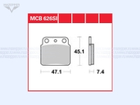 Колодки тормозные диск. тормоза "TRW" MCB 626 SI (2 шт.) Mazepper