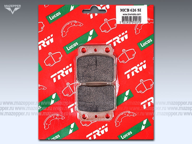 Колодки тормозные диск. тормоза "TRW" MCB 626 SI (2 шт.) Mazepper
