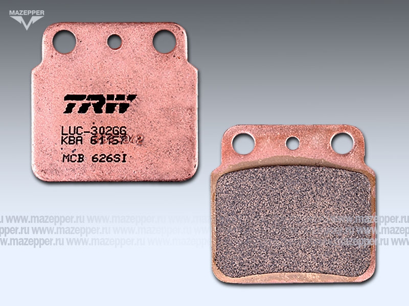 Колодки тормозные диск. тормоза "TRW" MCB 626 SI (2 шт.) Mazepper